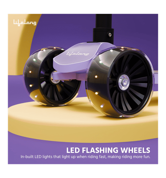 Buy Lifelong LLKS14 Kick Kids Scooter with Adjustable Height & LED
