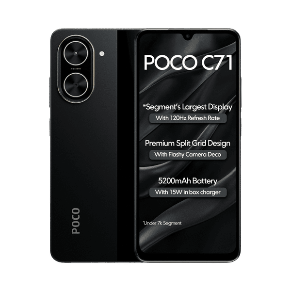 Buy POCO C71 | 4 GB RAM & 64 GB Storage | 5200 mAh Battery