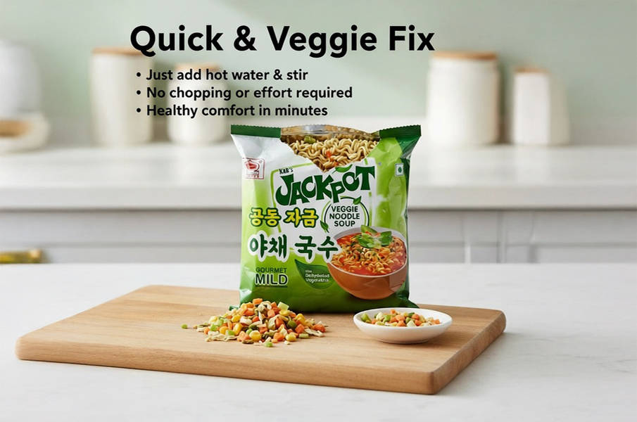 Buy Kab's Jackpot Veggie Noodle Soup Online (100 g) At Best Price