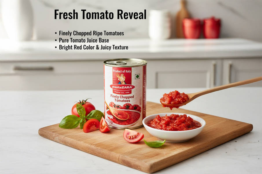 Buy PastaZARA Finely Chopped Tomato Online (400 g) At Best Price