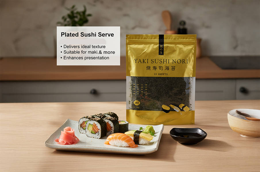 Buy Gold Frist Choice Yaki Sushi Nori 10Sheet 1P Online () At Best