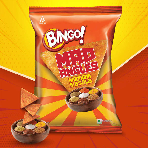Buy Bingo Mad Angles Masala Crisps Online (60 g) At Best Price