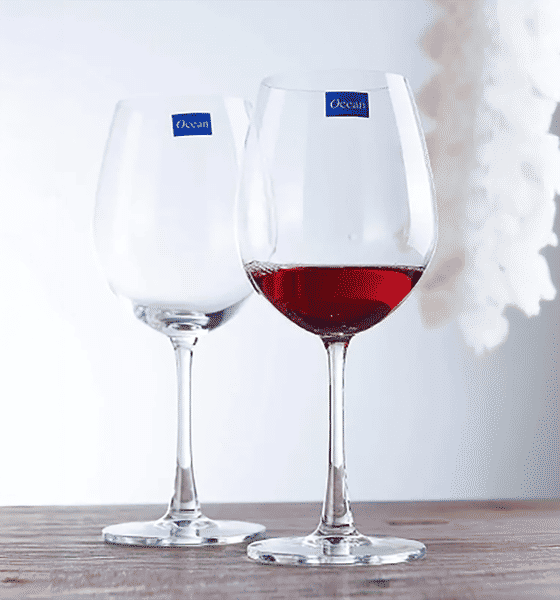 Buy Ocean Madison Bordeaux Glass (600ml, Transparent, Pack of 6