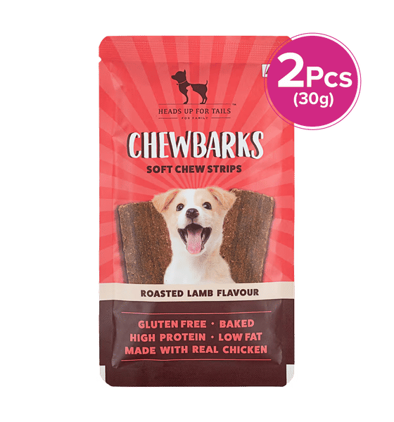 Buy HUFT Chewbarks Roasted Lamb Soft Chew Strips Treat For Dogs