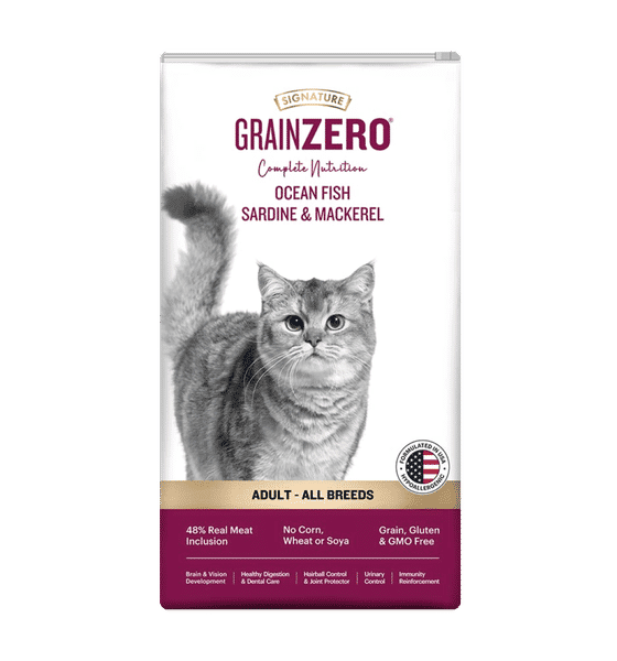 Grain Zero Ocean Fish, Sardine, And Mackerel Adult Dry Cat Food