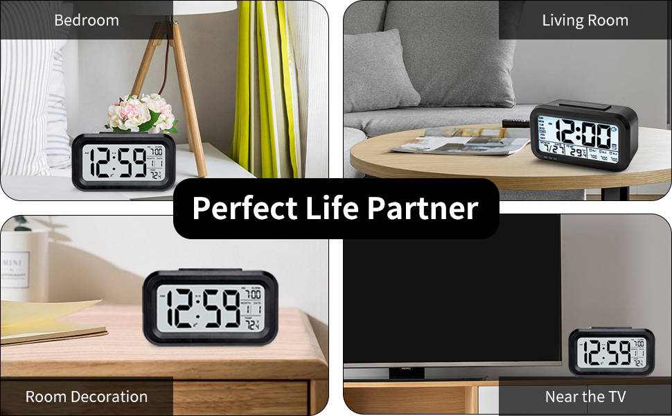 Pluggable Clock Buy UrbanFix Plastic USB Rechargeable Digital Clock (Medium, Black ...