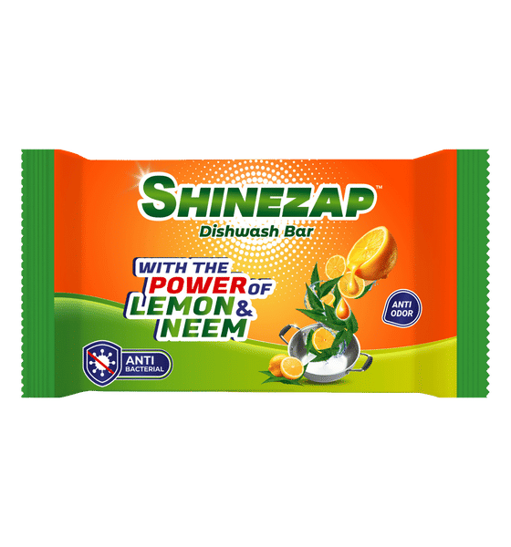 Buy Shinezap Lemon & Neem Dishwash Bar Online (125 g) At Best Price