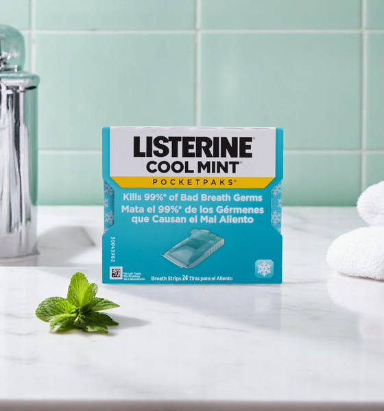 Buy Listerine Cool Mint Pocketpaks 24 Strips Online (1 pack) At
