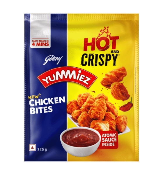 Buy Godrej Yummiez Chicken Bites Nuggets + Atomic Sauce Inside