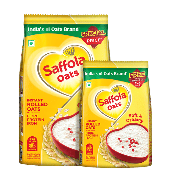 Buy Saffola Oats with 300g Free Online kg) At Best Price