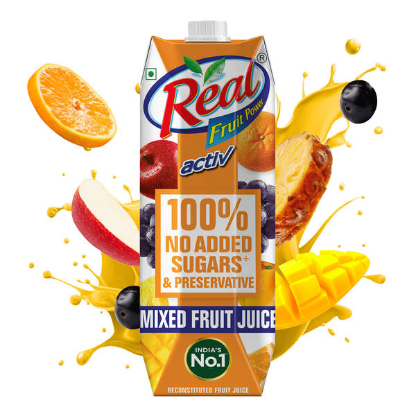 Buy Real Fruit Power Activ 100% Mixed Fruit Juice (Tetra Pack
