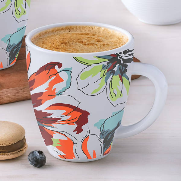Buy Larah by Borosil Bali Opalware Tea Coffee Mug Microwave