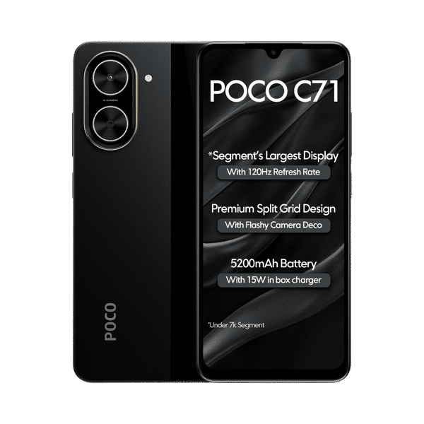 Buy POCO C71 | 6 GB RAM & 128 GB Storage | 5200 mAh Battery