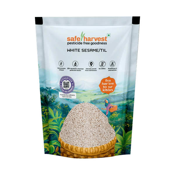 Buy Safe Harvest Til (White) | White Sesame | Un-adulterated | Lab
