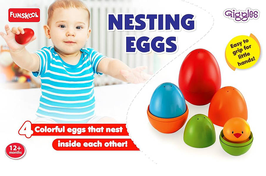 Buy Giggles Nesting Eggs Non Toxic (Multicolor) Online (1 pack) At