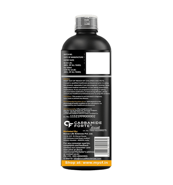 Buy Carbamide Forte L Carnitine Liquid 3300Mg | L-Carnitine Supplement For  Men & Women L-Carnitine Mango Flavour With 30 Servings