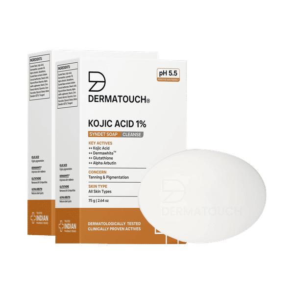 Buy Dermatouch Kojic Acid 1% Soap with Glutathione | For Pigmentation & Sun  damage | Soap for Men & Women | Suitable for All Skin Types 170 Online (1  box) At Best Price