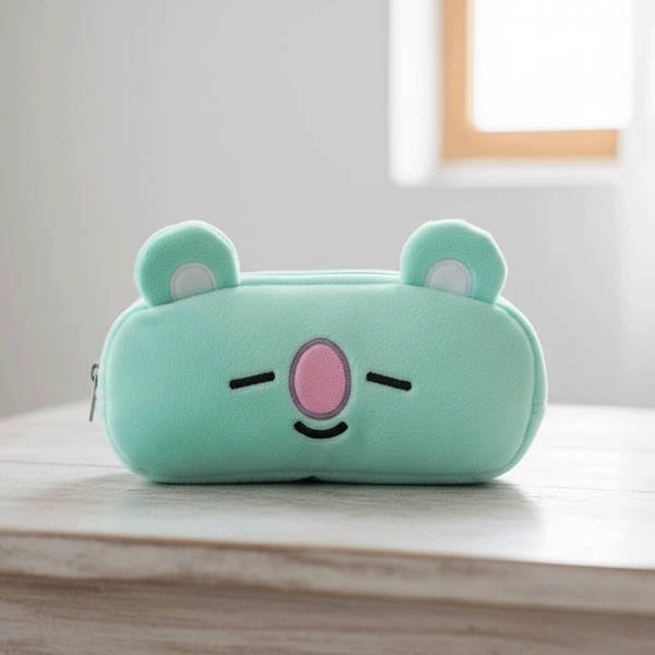 Buy Awestuffs BT21 Koya Pencil Pouch: Soft Fuzzy BTS Case Online