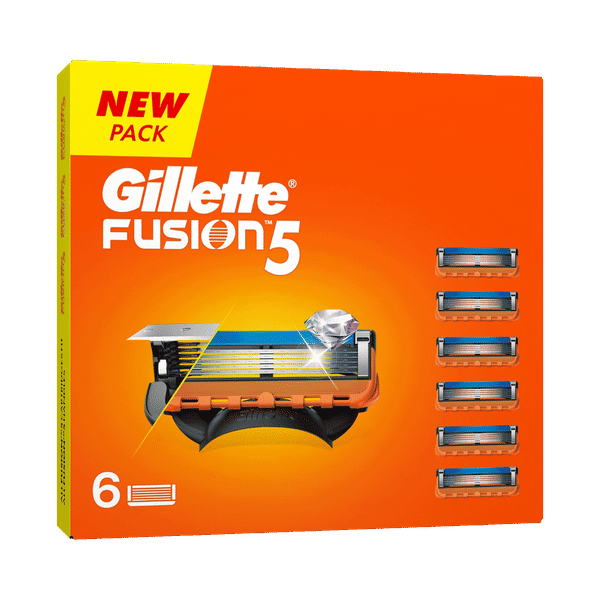 Buy Gillette Fusion 5, Shaving Razor Blades for Men, 6 Cartridges