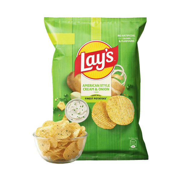 Buy Lay's (American Style Cream & Onion Flavour) Potato Chips