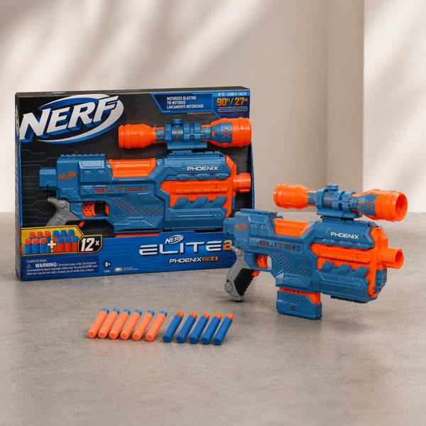 Buy Nerf Elite 2.0 Phoenix CS-6 Motorized Blaster, 12 Darts, 6Dart