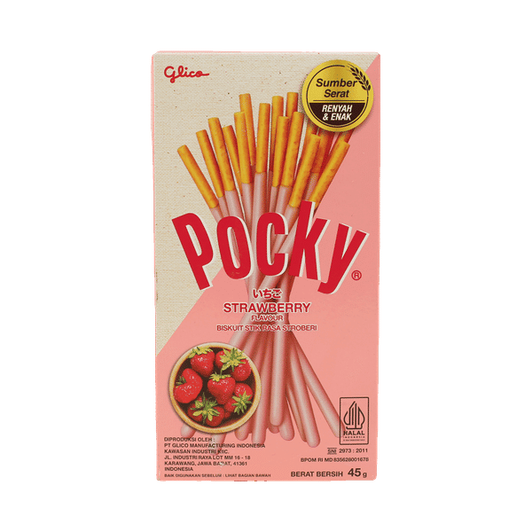 Pocky Buy Pocky Strawberry Flavour Biskuit Stik Online (45 g) At Best Price