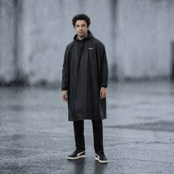 Buy Zeel Stardust Unisex Fabric Rain Poncho (Free Size, Fabric