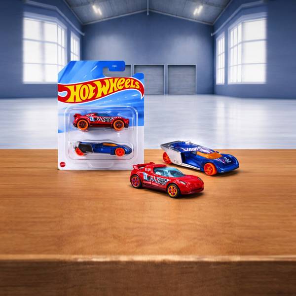 Buy Hot Wheels Set of 2 - 1:64 Scale Vehicles, Gift For Collectors