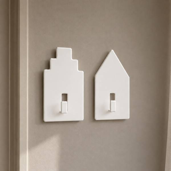 Buy Ikea Tippvagn Hook Self-Adhesive (House/White, 2-Pack) Online (1 pack) At Best Price