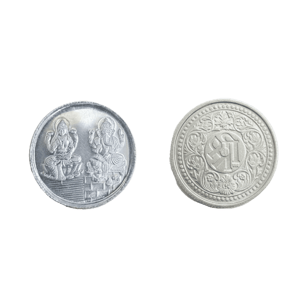 コレクション this is trust coins Buy Taneira Trust Laxmi Ganesh 999 Purity Silver Coin (5 g) Online