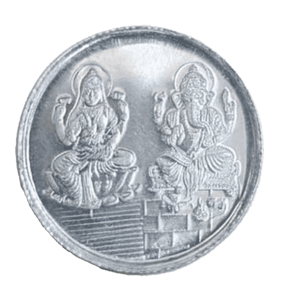 Buy Taneira Trust Laxmi Ganesh 999 Purity Silver Coin (10 g