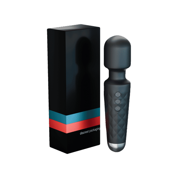 Buy QIBOX Personal Body Massager for Men & Women with 20+ Vibration  Patterns (Black) Online (1 unit) At Best Price
