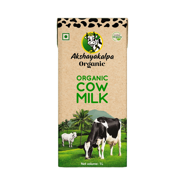 Buy Akshayakalpa Organic Cow Milk - UHT Online (1 ltr) At Best Price