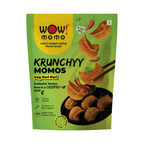 【♡momo♡】 Buy Wow! Momo Krunchyy Veg Peri Peri Momos Online (8 Pieces) At