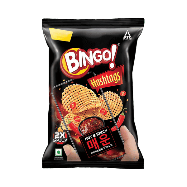 Buy Bingo Hashtags Hot & Spicy Korean Style Online (53 g) At Best