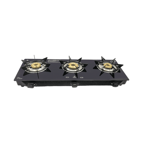 glass top surya real gas stove