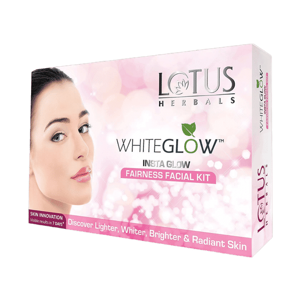 Buy Lotus Herbals Whiteglow Insta Glow 4 In 1 Facial Kit|Instant