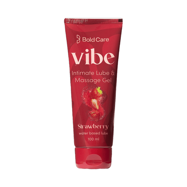 Buy Bold Care Vibe Strawberry Water Based Edible Lubricant Online (100 ml)  At Best Price