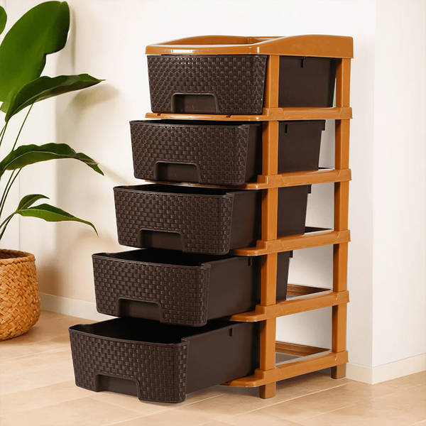 Buy Kuber Industries 5-Layer Plastic Drawer Storage Organiser (48L, Chocolate Brown) Online (1 Piece) At Best Price Buy Kuber Industries 5-Layer Plastic Drawer Storage Organiser (48L, Chocolate Brown) Online (1 Piece) At Best Price