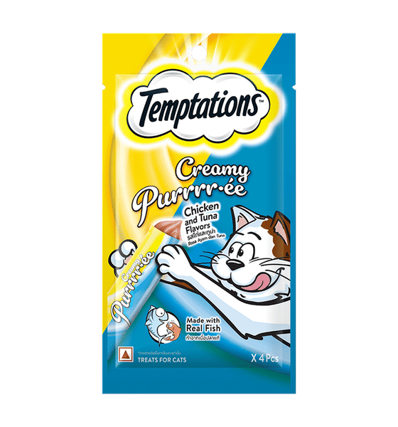 Buy Temptations Temptations Creamy Purrrr Ee Cat Treats 48 g Online At Rs. 120 Instant Delivery