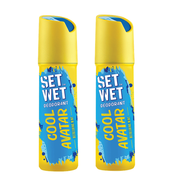 Buy Set Wet Cool Avatar Deodorant Body Spray Perfume For Men