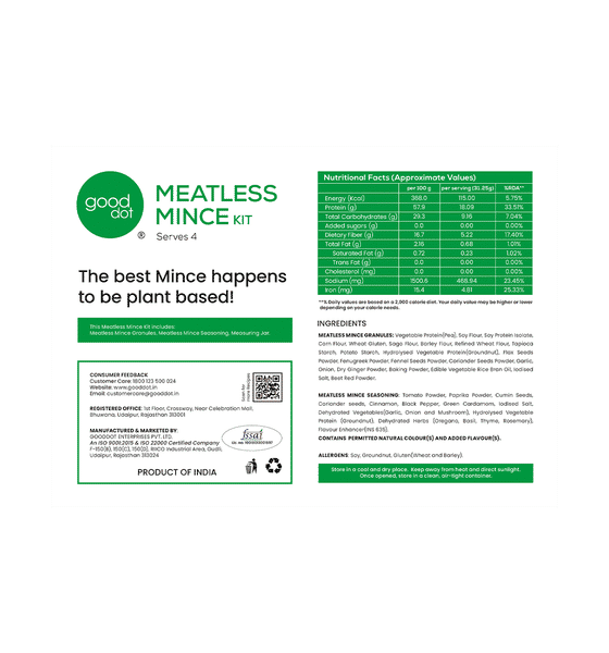 Buy GoodDot Meatless Mince Kit Online () At Best Price