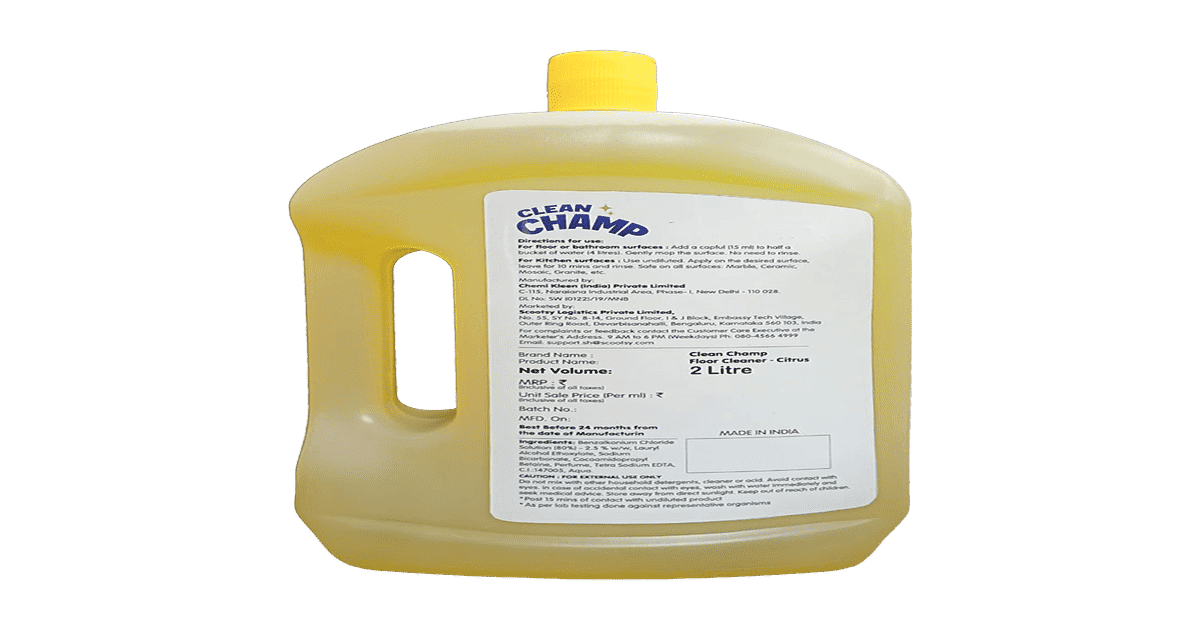 Buy Clean Champ Surface & Floor Disinfectant Cleaner, Citrus Bottle ...