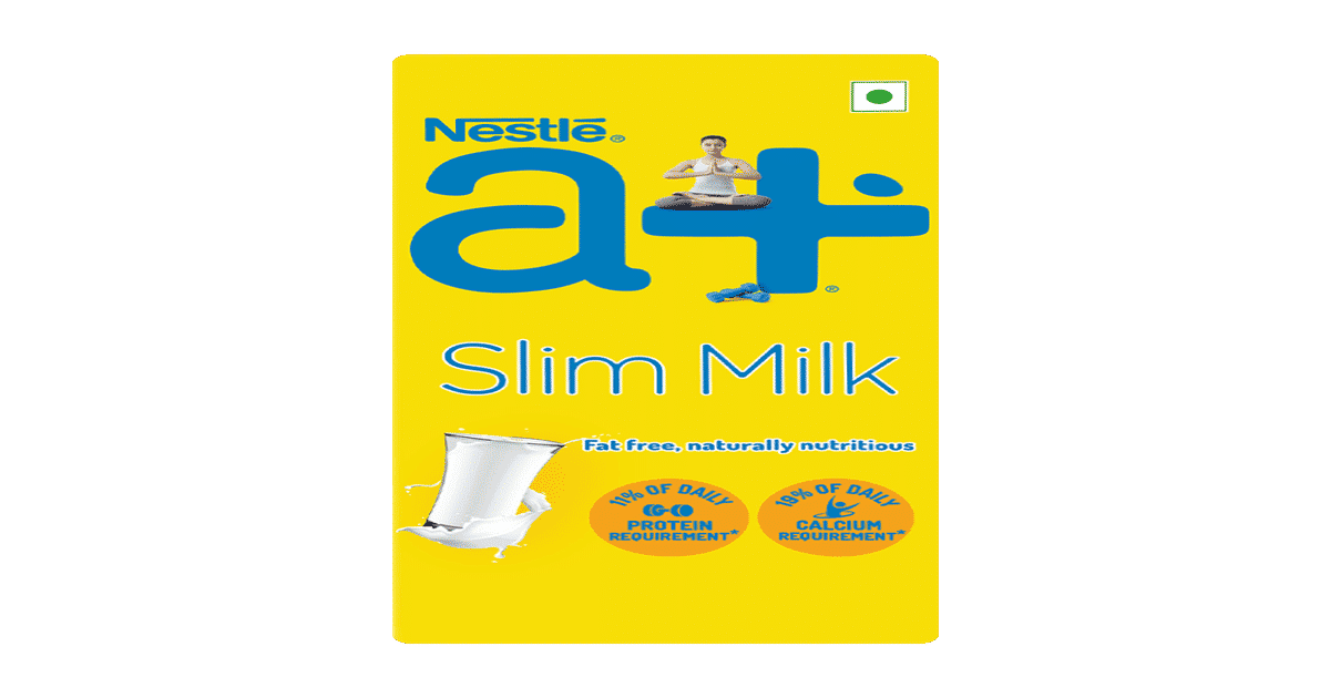 Buy Nestle A+ Slim Skimmed Milk Online (1 ltr x 2) At Best Price
