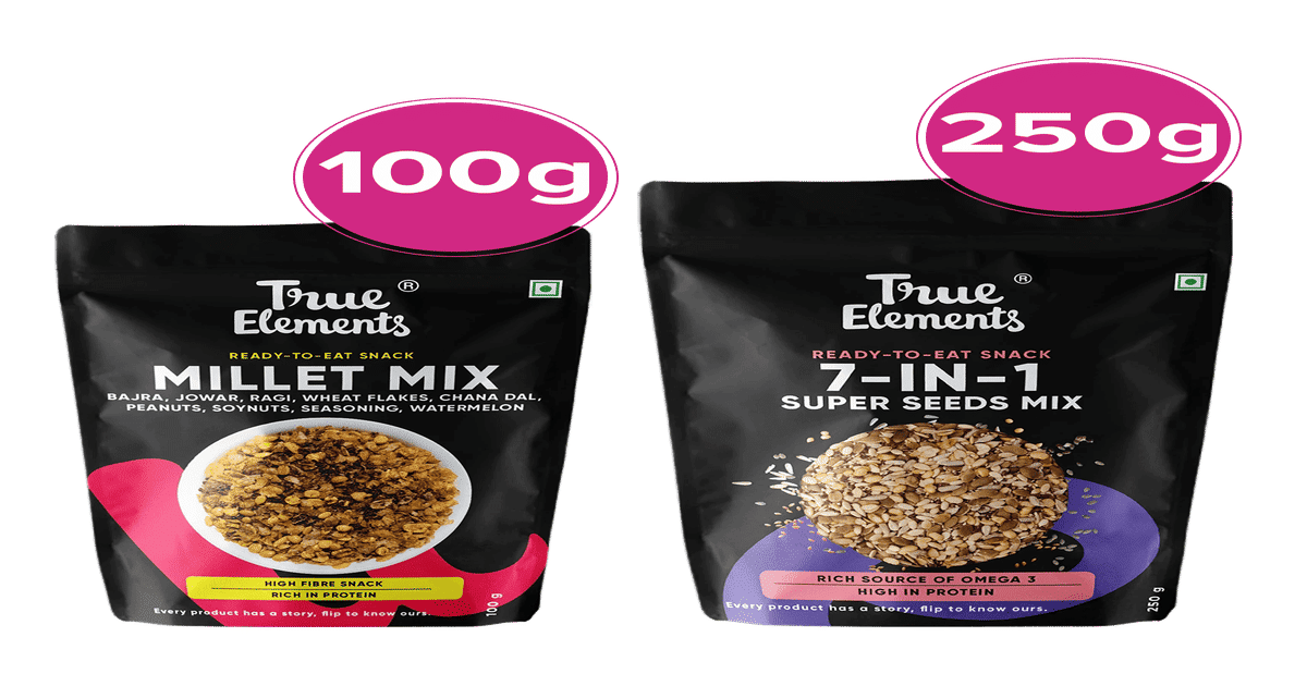 Buy True Elements 7 In 1 Super Seeds Mix & Millet Mix Combo Online ...
