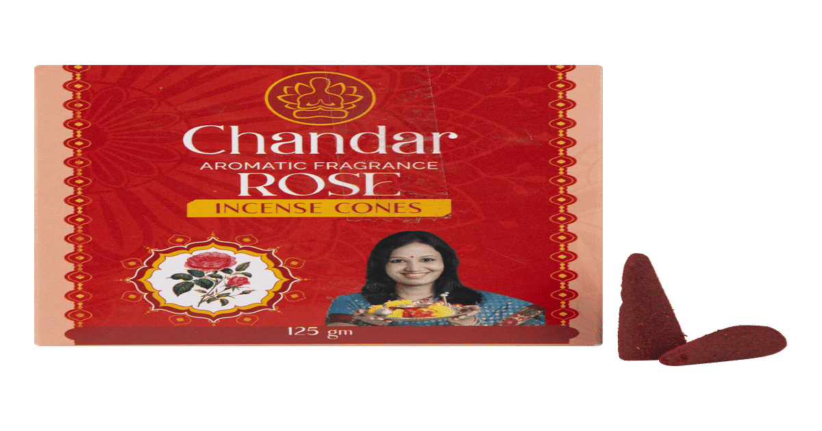 Buy Chandar Rose Incense Cones Online (125 g x 2) At Best Price