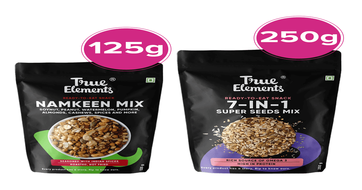 Buy True Elements 7 In 1 Super Seeds Mix & Namkeen Mix Combo Online ...