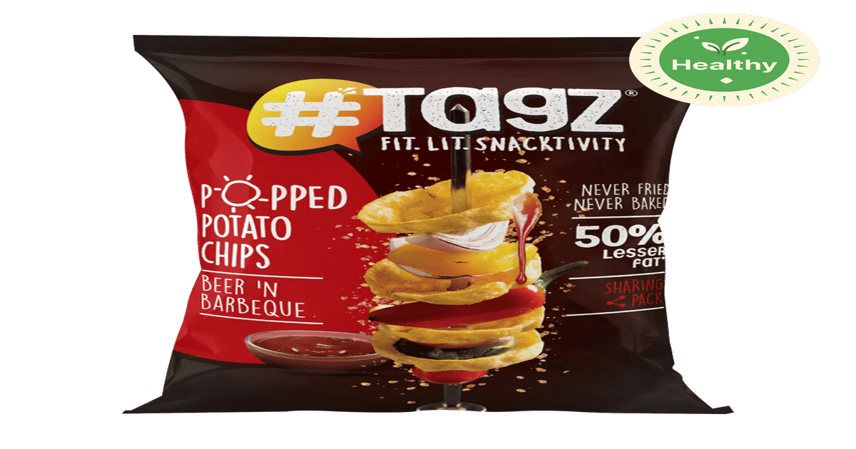 Buy TagZ Popped Potato Chips Beer n Barbeque Campin Online (40 g x 2 ...