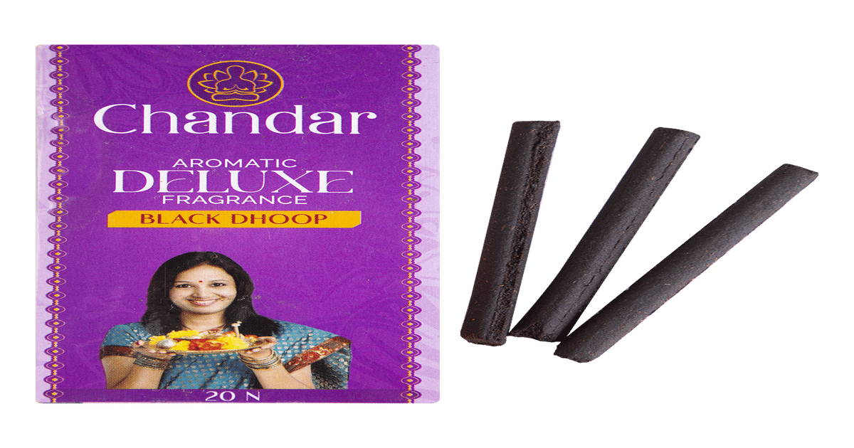 Buy Chandar Deluxe Black Dhoop Online (20 Pieces x 6) At Best Price