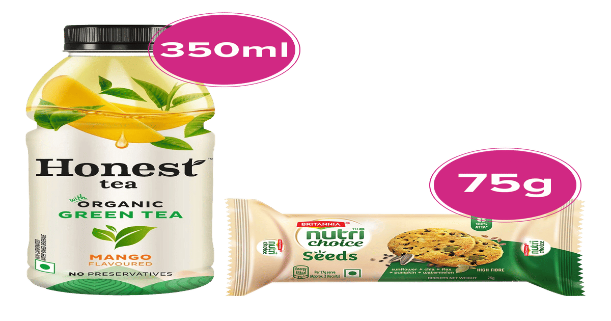 Buy Honest Tea Mango Flavour & Britannia Nutrichoice Seeds Online (1 ...